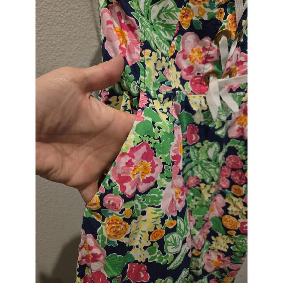 Lilly Pulitzer Women's Floral Halter Dress 4 Multicolor Short Garden Party Bloom - Picture 5 of 14